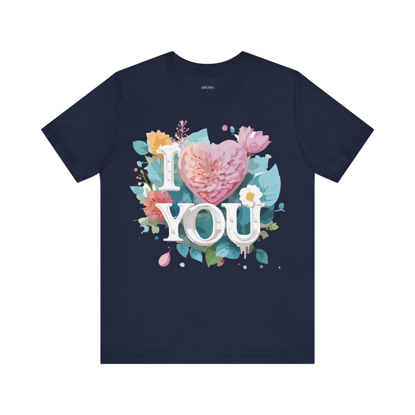 Valentine Day Graphic Unisex 100 Cotton Vintage Artwork with Love and Flower Design Tee 9