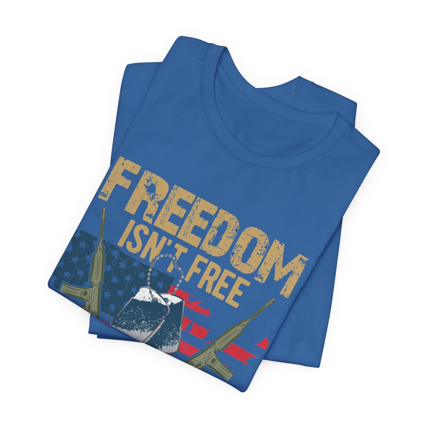Army Veteran Patriotic Graphic Design Unisex Cotton T-Shirt v19