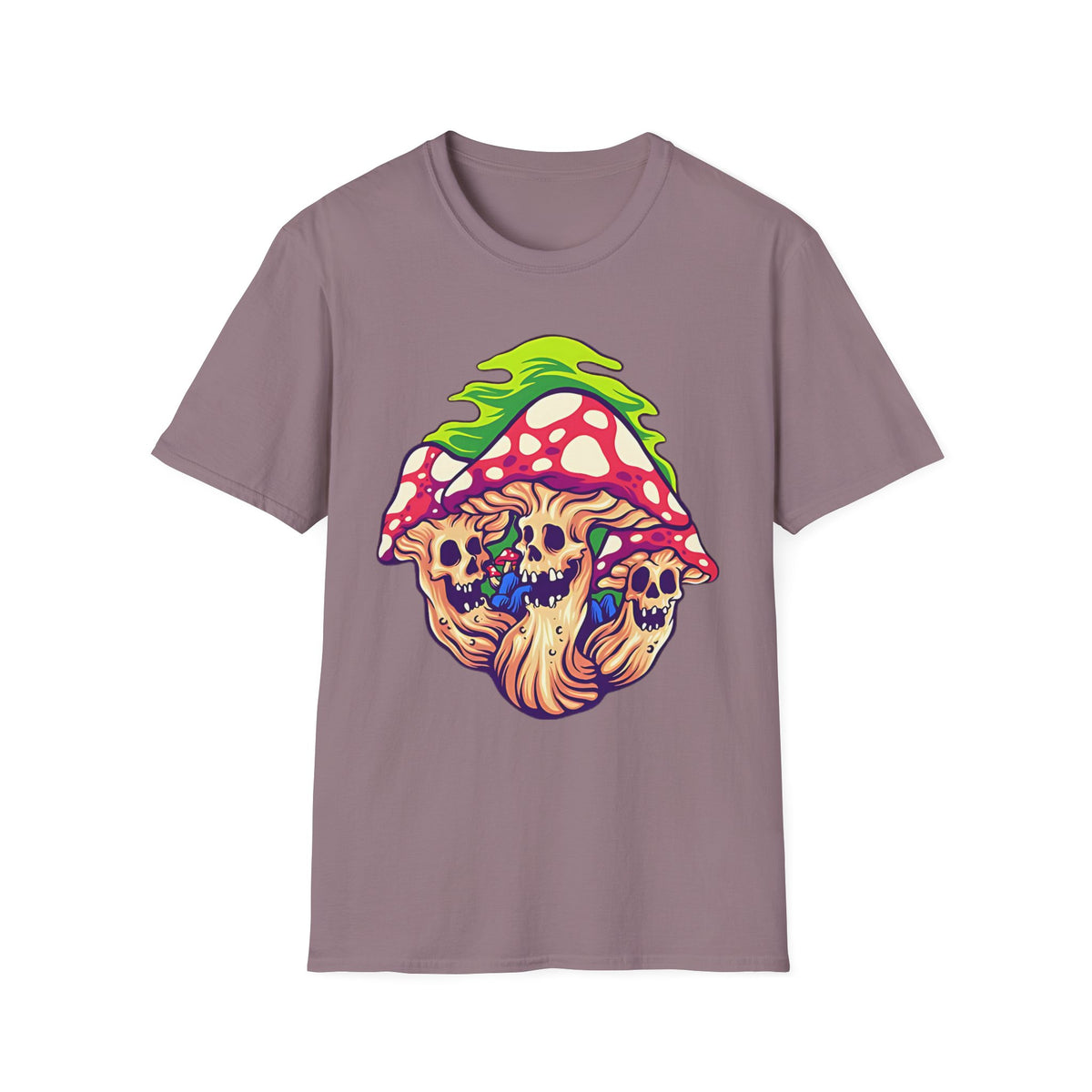 Funny Mashroom Cartoon  Graphic Tee Gildan Unisex 100 Cotton Tee Shirt c08