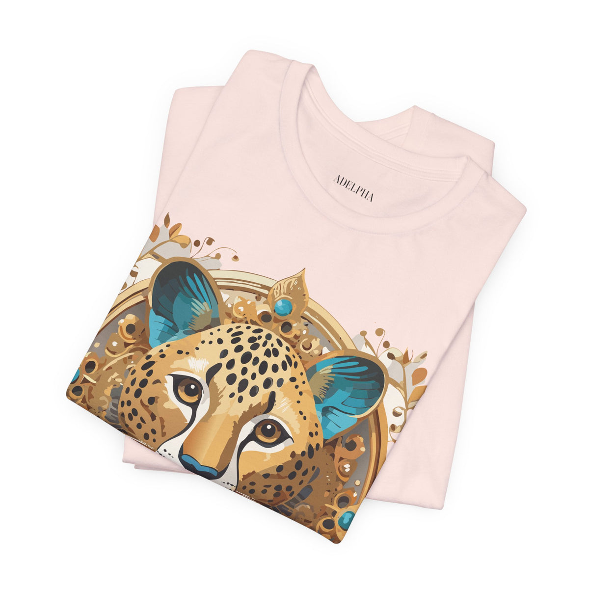Medallion Graphic Unisex Cotton Bella+Canvas Tee with Art Design d53