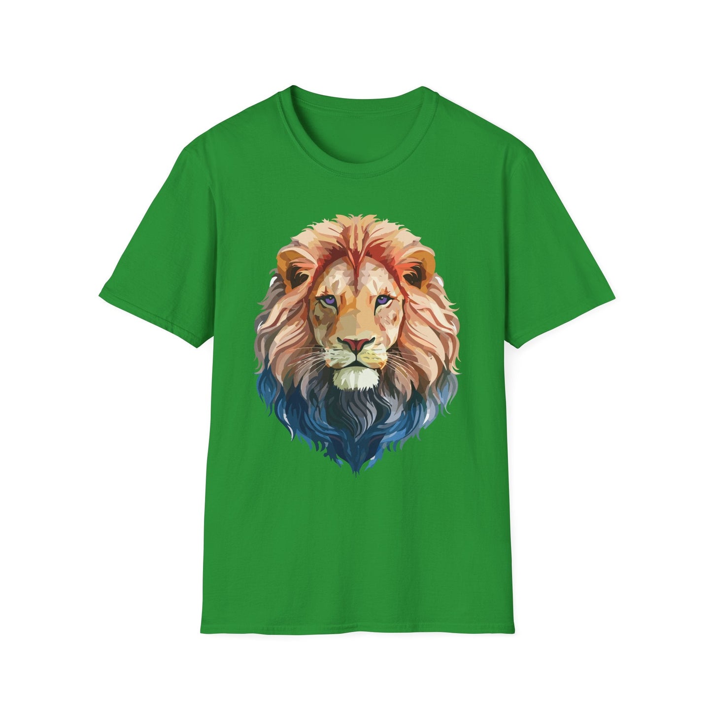 Lion Shirt Unisex Animal Tee Ring Spun Cotton Softstyle Tee Gildan