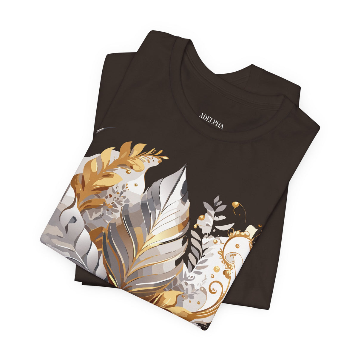 Jewelry Graphic Unisex Cotton Bella+Canvas Tee with Gemstones Art Design m46