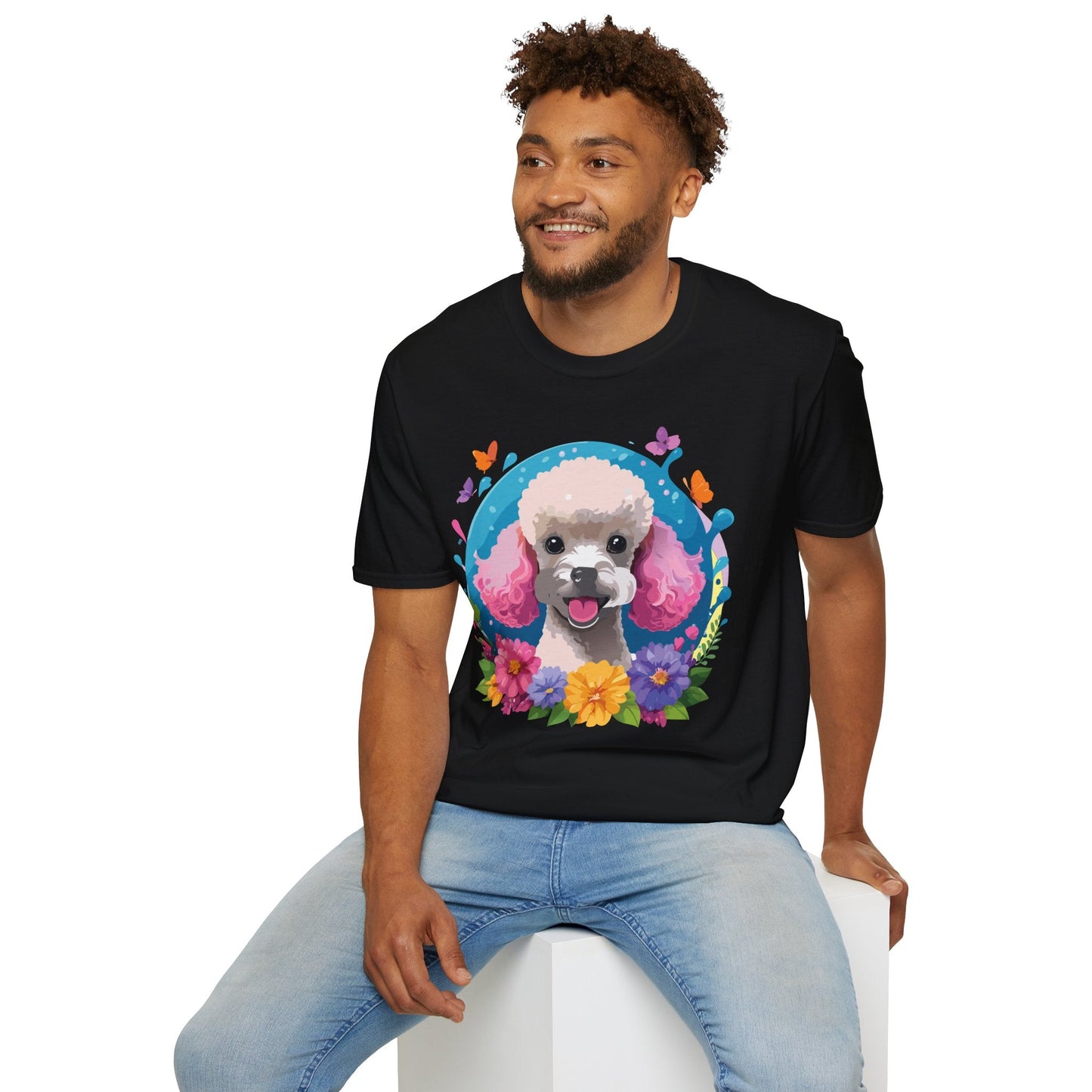 Dog Shirt With Animals Unisex Softstyle Tee 100 Percent Cotton Gildan 64000