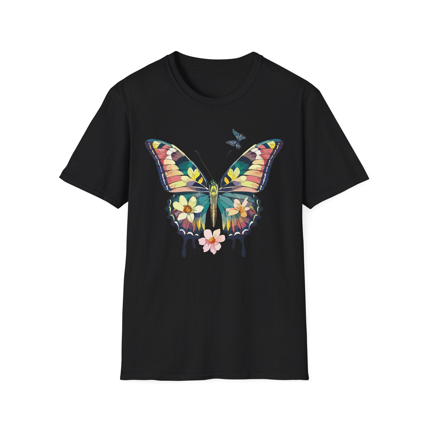 Butterfly T Shirt For Unisex Softstyle 64000 Short Sleeve Monarch Butterfly Tee Design