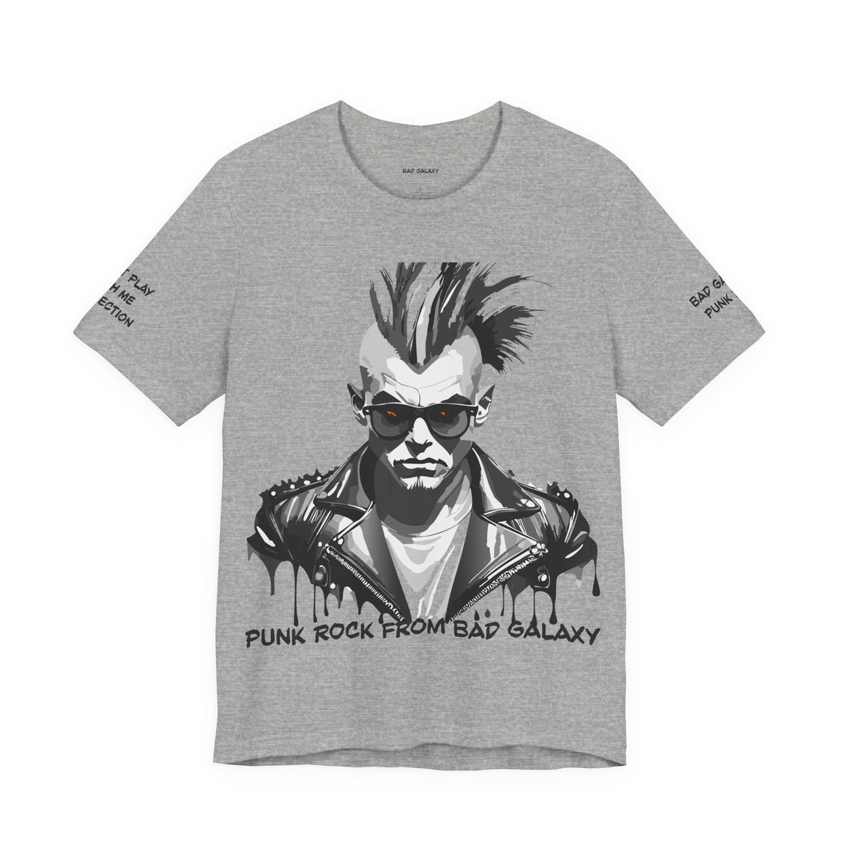 Punk Rock Graphic Unisex Cotton Bella+Canvas Tee with Art Design b31