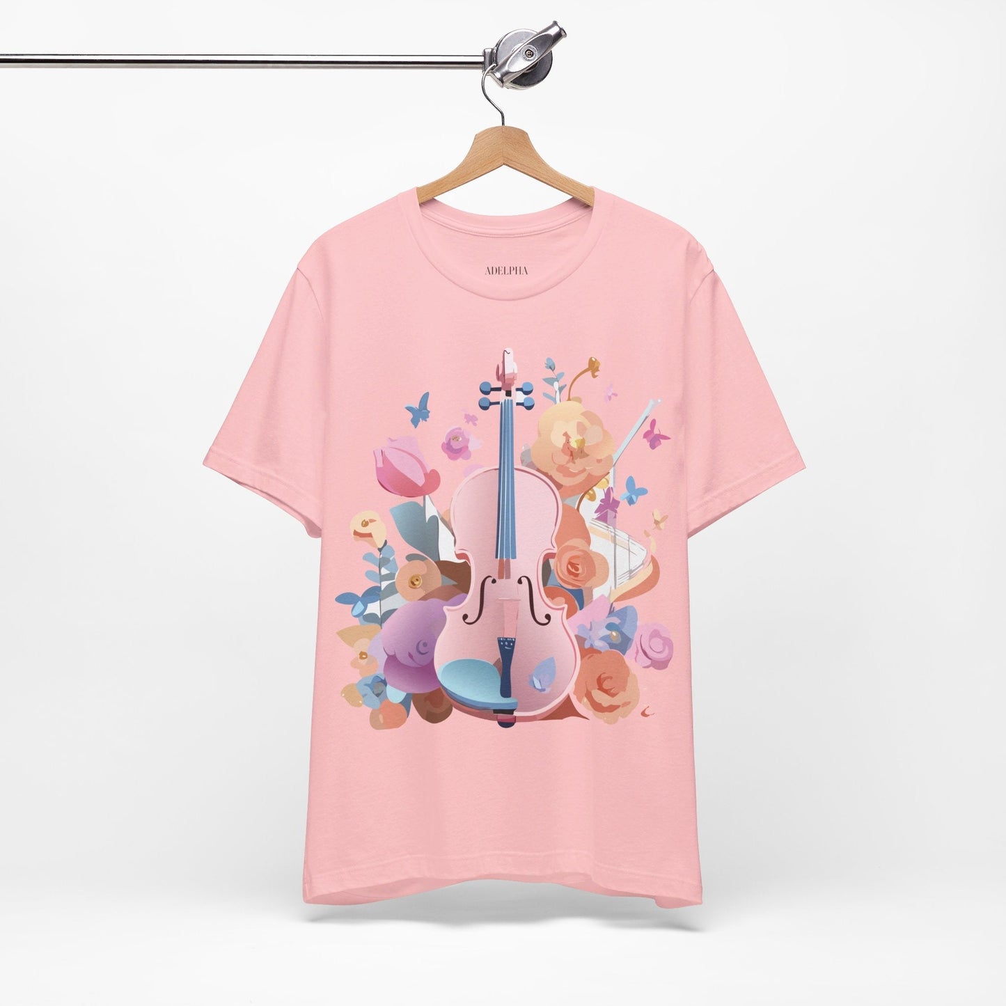 Adelpha Graphic Tee Unisex Short Sleeve Art Design Vintage Inspired Music T Shirt