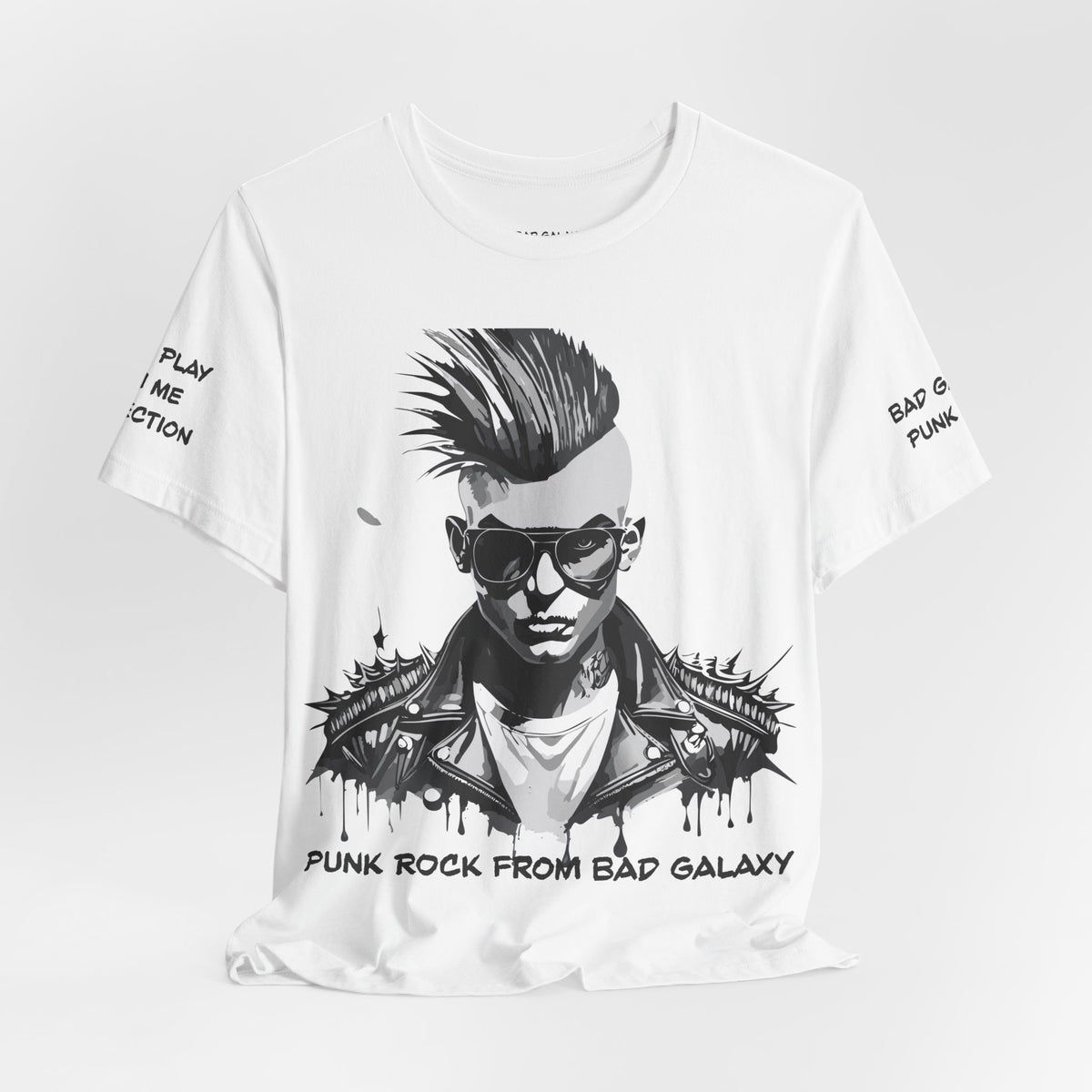 Punk Rock Graphic Unisex Cotton Bella+Canvas Tee with Art Design b30
