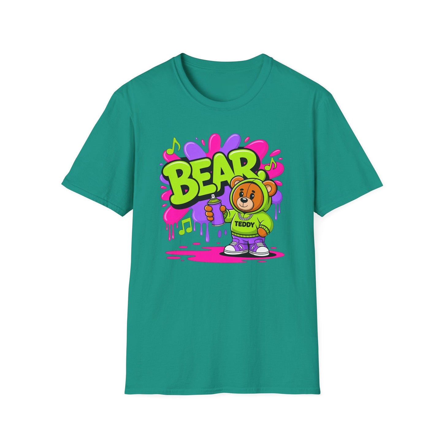 Funny Cartoon Animals T Shirt Unisex Graphic Tee Animation Softstyle Gildan 64000 Ring Spun Cotton
