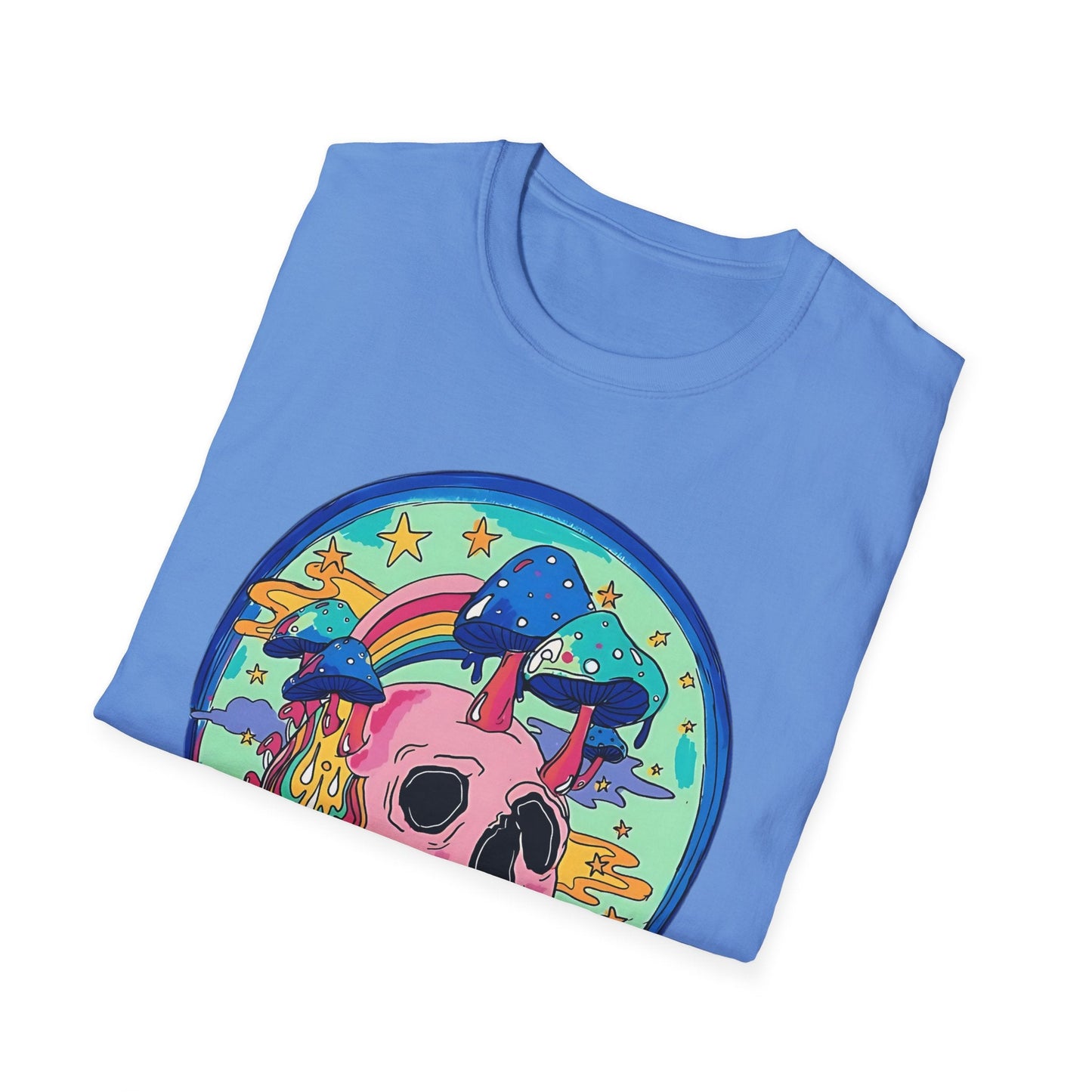 Skull Graphic Tee Unisex Gildan Softstyle 64000 100 Cotton Short Sleeve Shirt Art Design