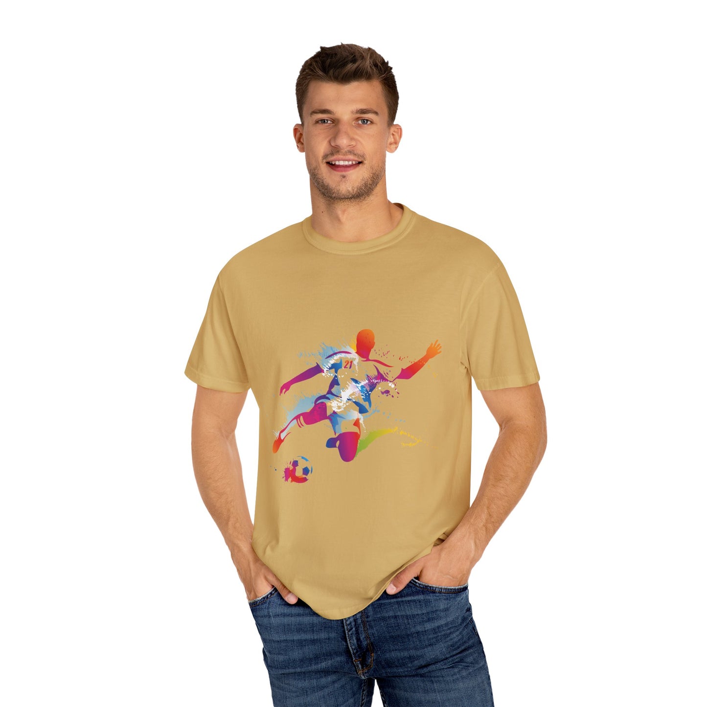 Unisex T-shirt with sports art design