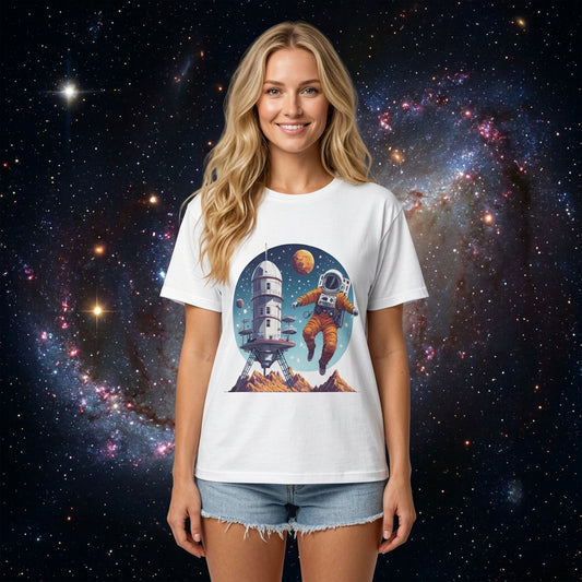 Cosmos Astronaut Graphic Tee Staple Unisex 100 Cotton Tee Shirt - CS-18
