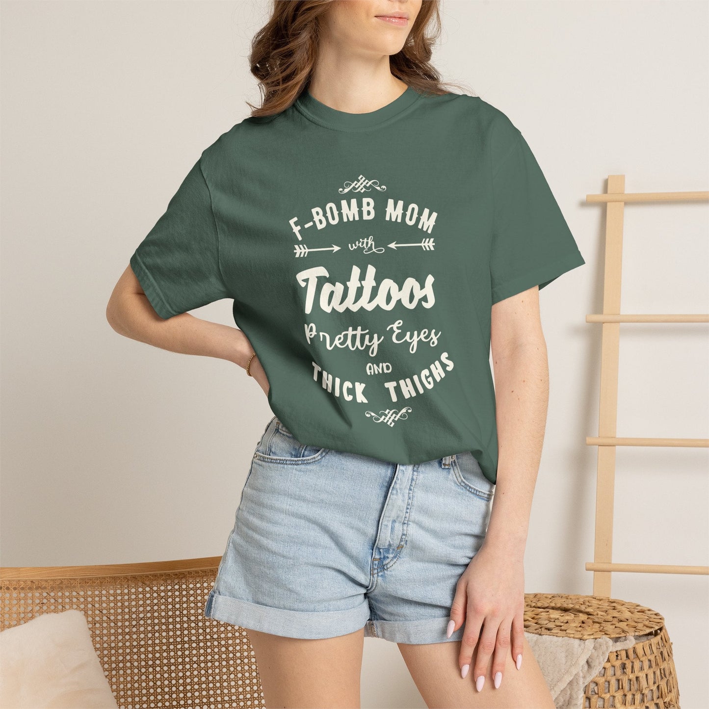 Mom T-shirt Mother's Day Mama Tee Unisex Comfort Colors Garment-Dyed Cotton h37