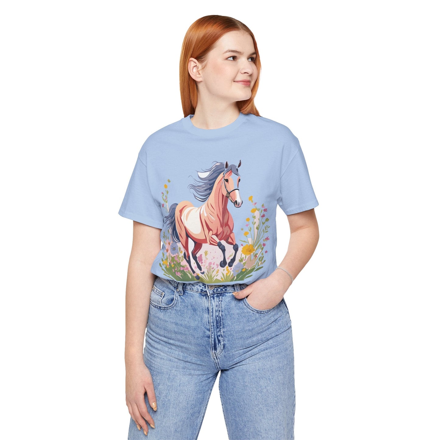 Horse Graphic Unisex 100 Cotton Vintage Animal Art T-Shirt 9