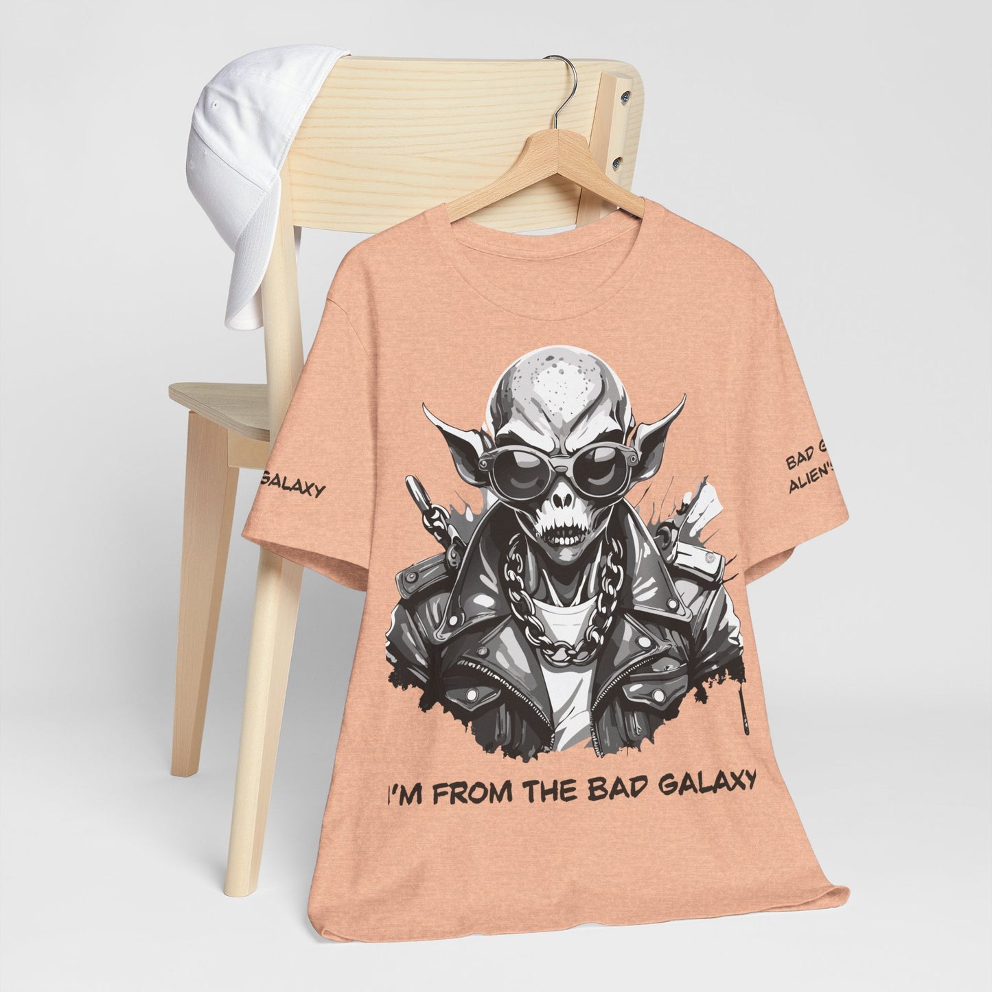Alien Tee Shirt From Bad Galaxy Made To Order 100 Percent Cotton Eco Friendly Inks Free Shipping