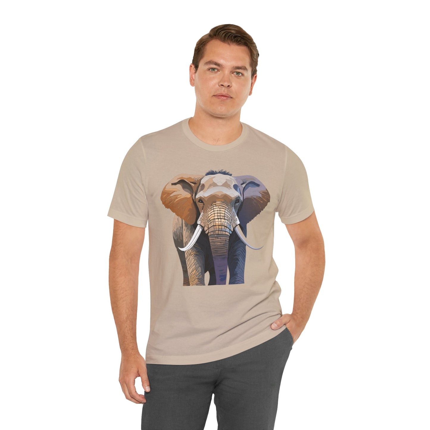 Unisex Animal Art Design Tee Shirt With Wildlife Animals Short Sleeve Everyday Comfort