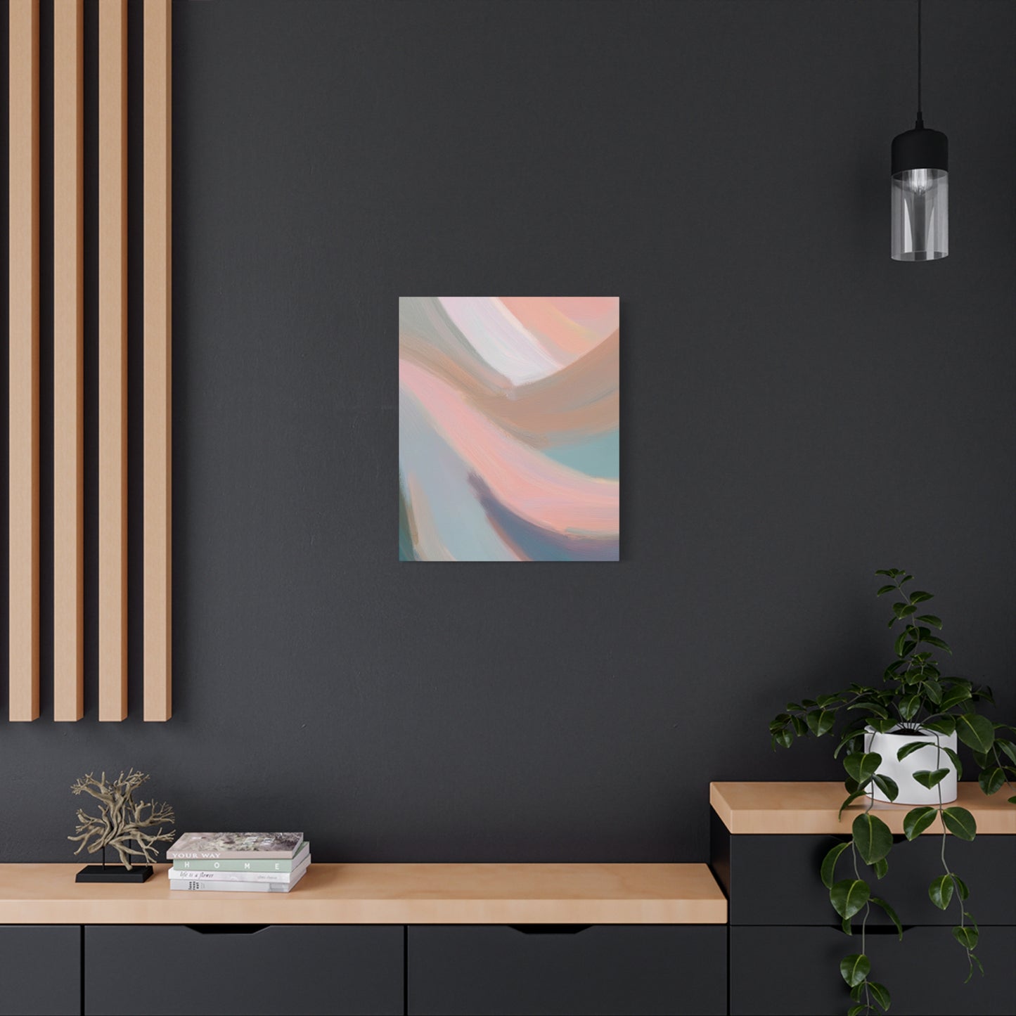 Abstract Pastel Painting Print Canvas 20x24,20x30,24x30 24x32,24x36,30x40 32x48,36x48,40x60 Pine-Wood Inner Frame ABS-96