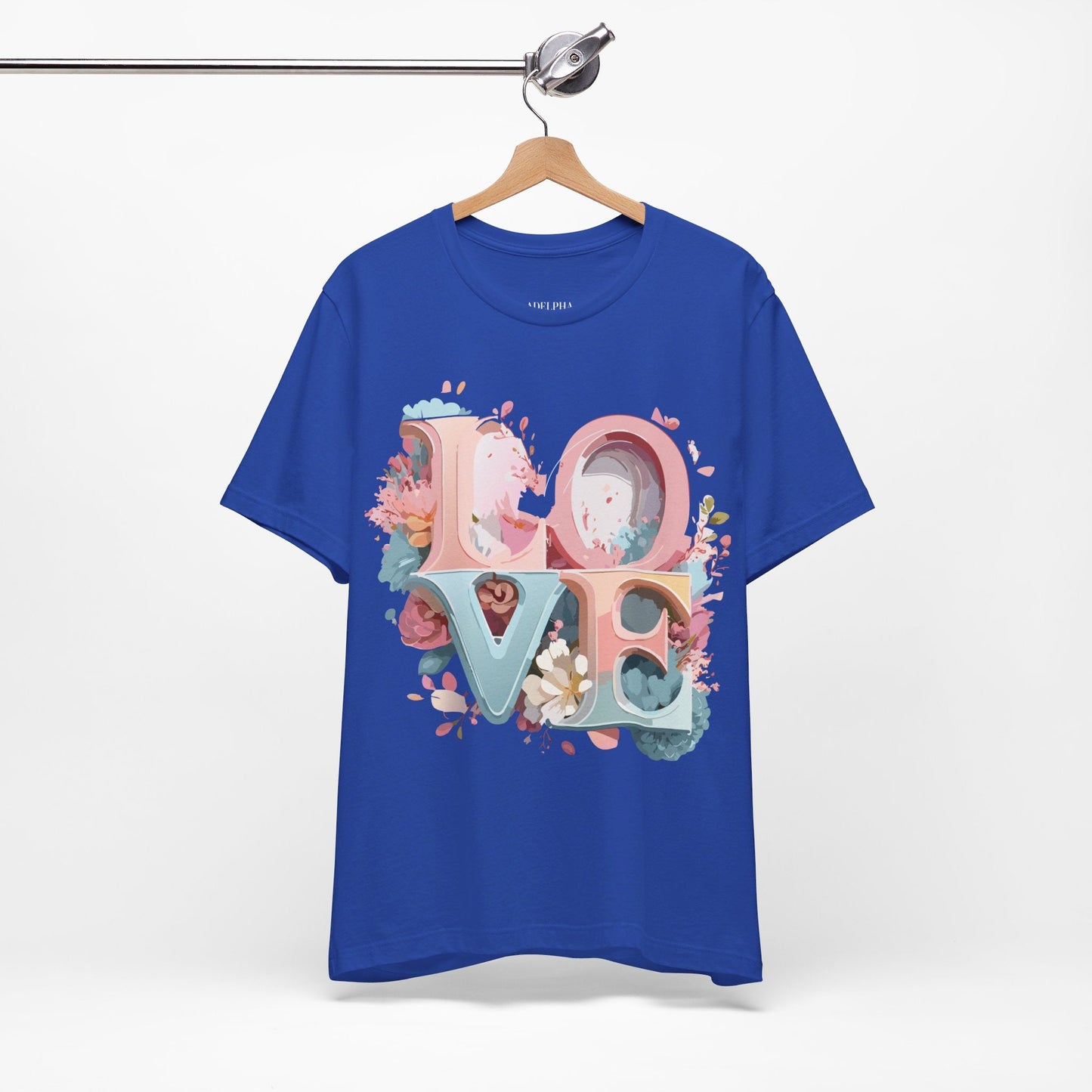Valentine Graphic T Shirt Unisex Jersey Short Sleeve With Vintage Inspired Artwork By Adelpha