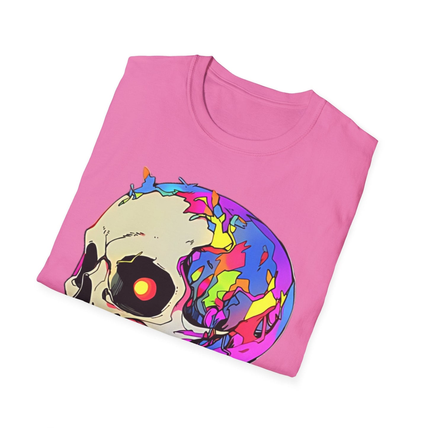 Skull Tee Shirt Unisex Skeleton Shirt Gildan Softstyle 64000 Short Sleeve Graphic Design