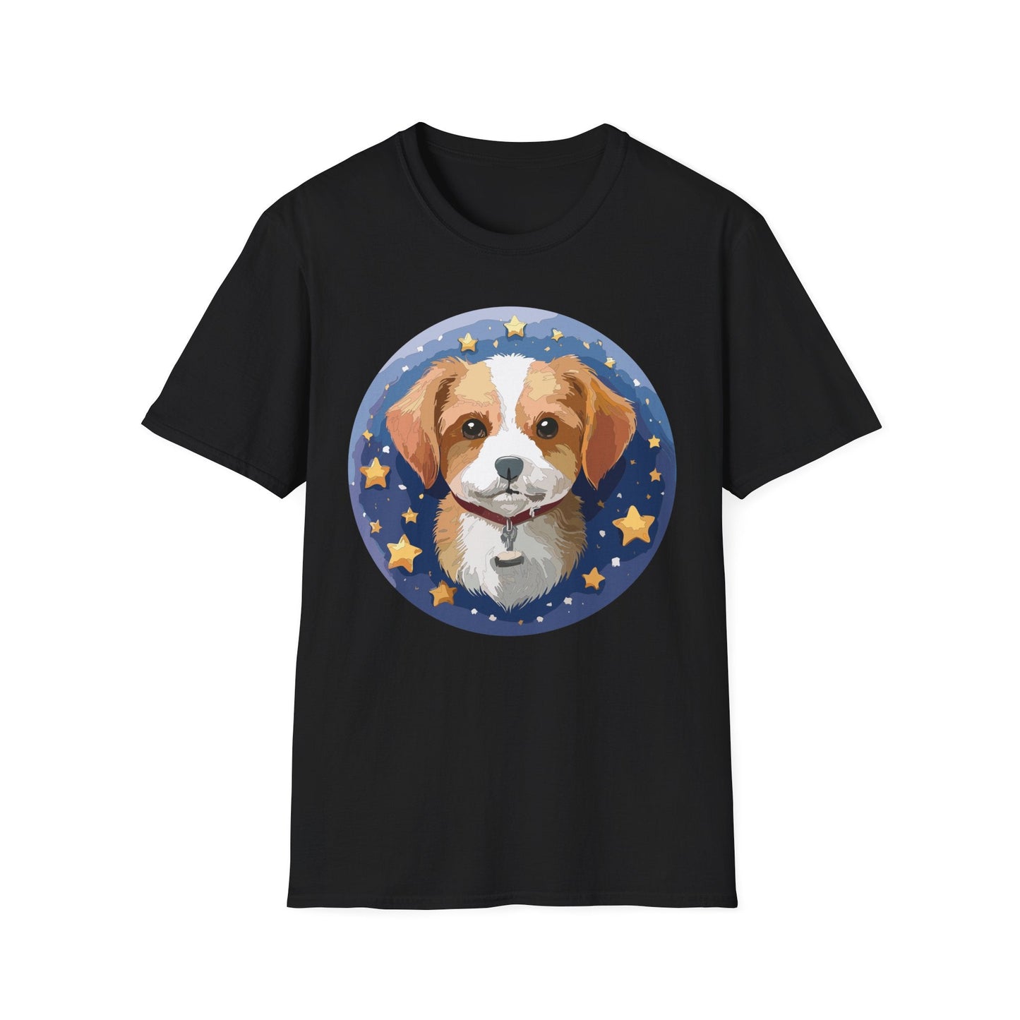 Unisex Dog Shirt Animal Print Tee Gildan Softstyle 64000 Cotton