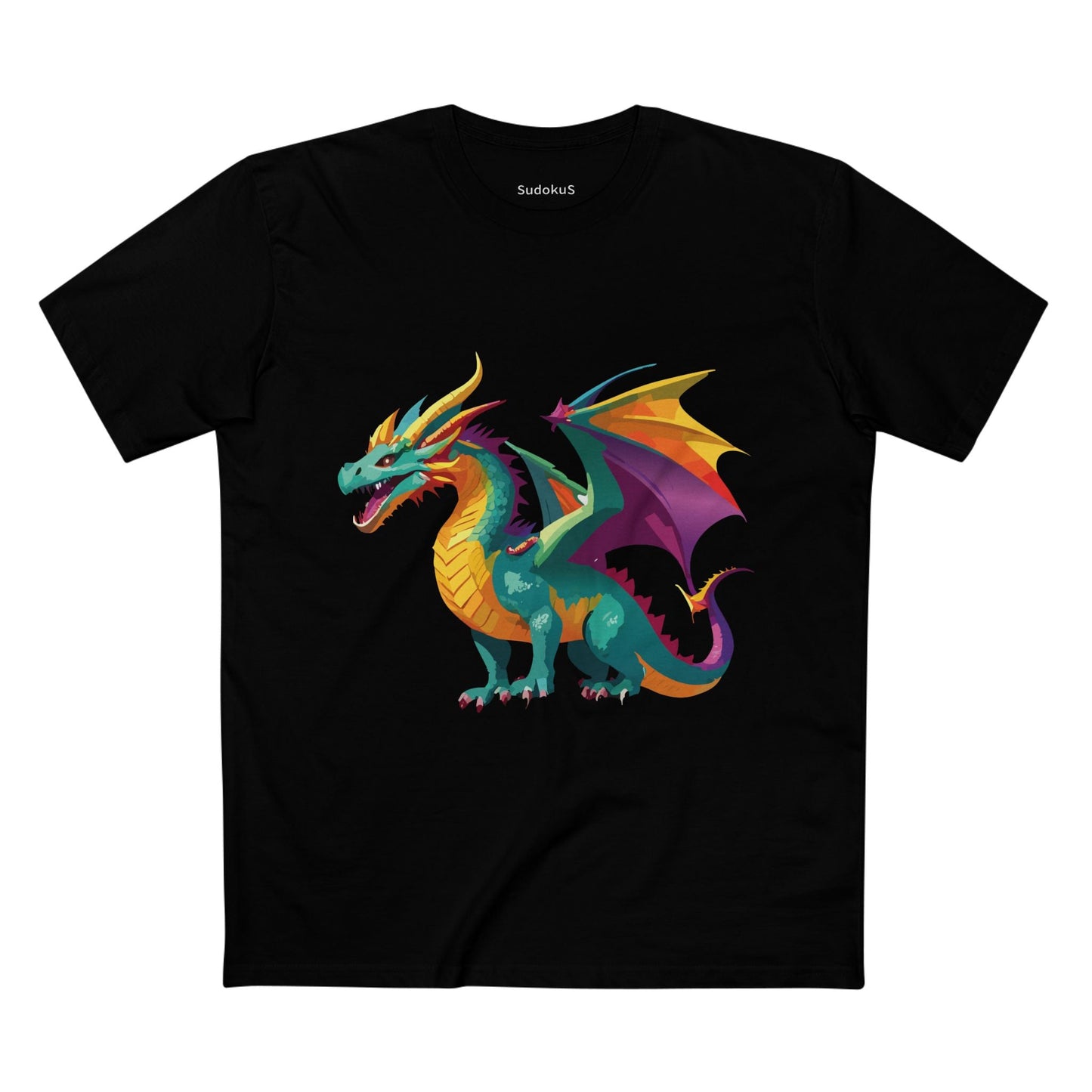 Dragon Graphic Unisex 100 Cotton Staple Tee 10