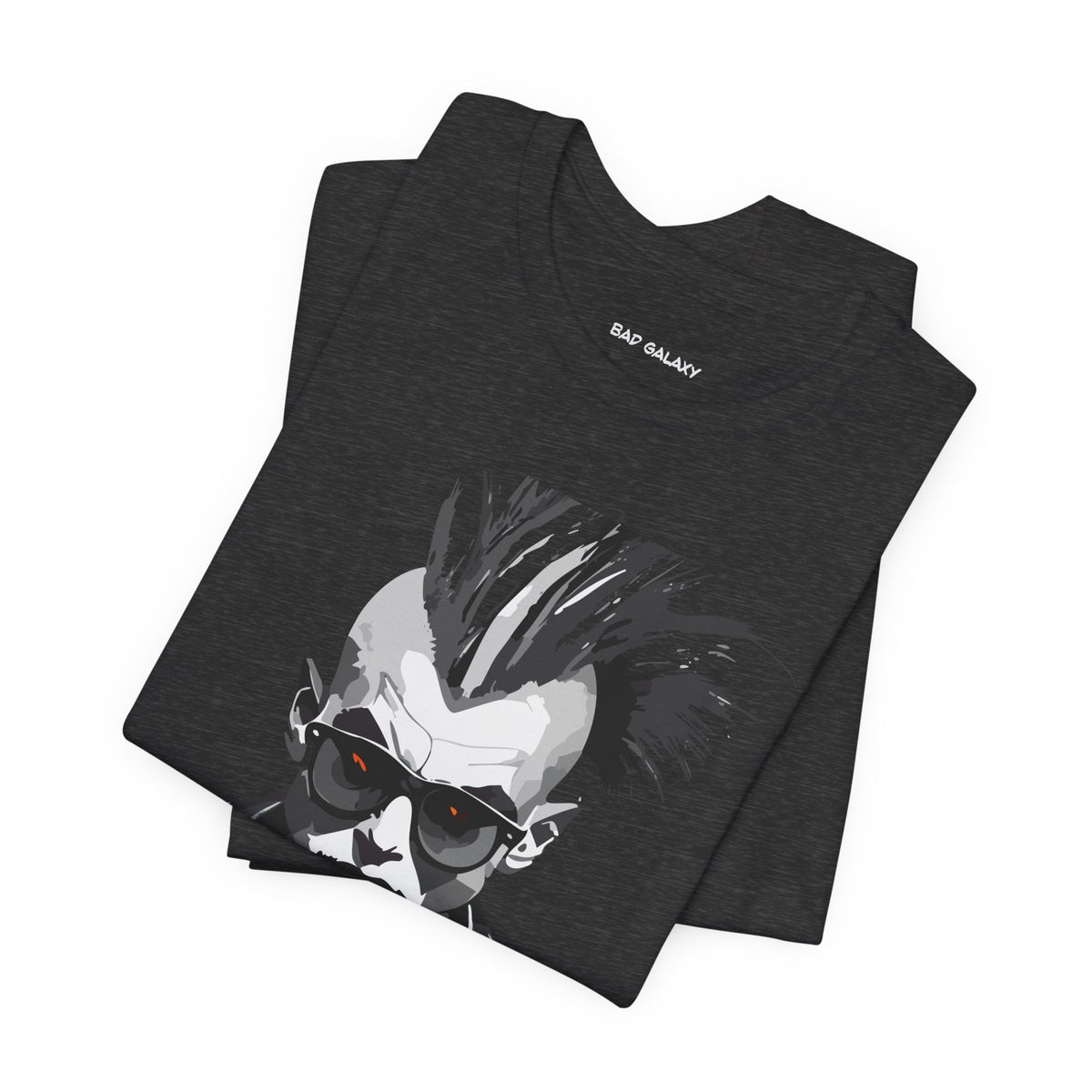 Punk Rock Graphic Unisex Cotton Bella+Canvas Tee with Art Design b33