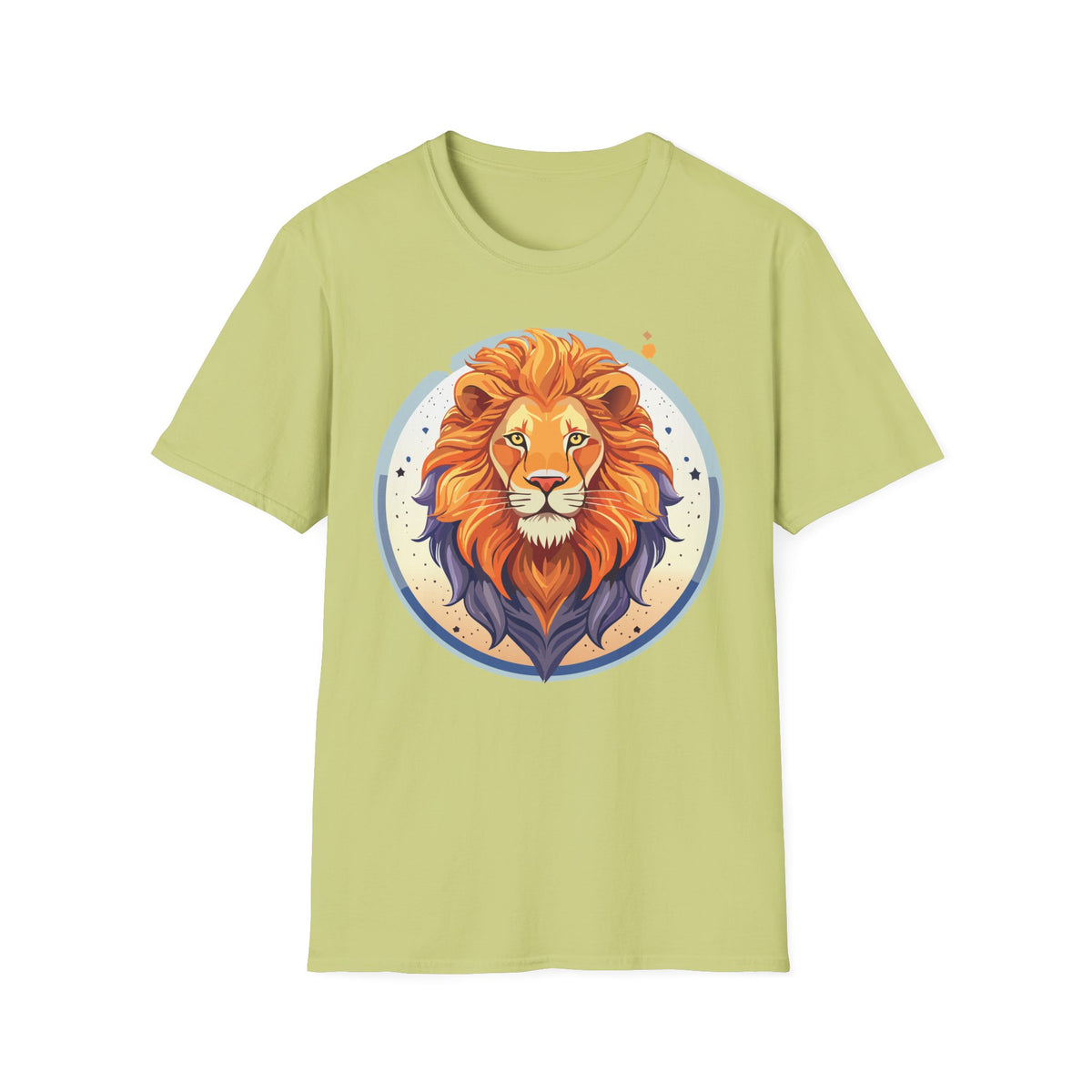 Majestic Lion Portrait T-Shirt | Colorful Retro Lion Graphic Tee