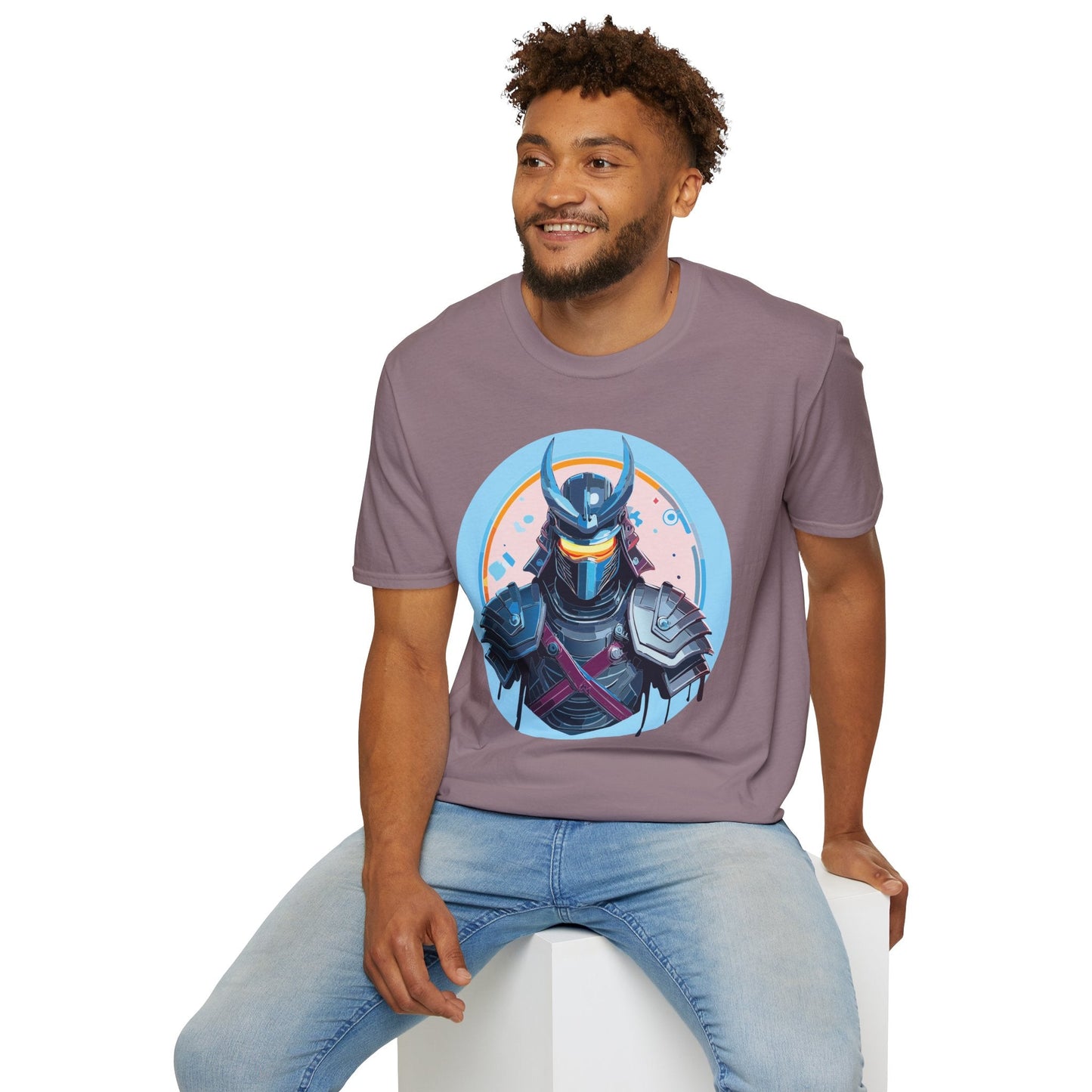 Samurai T Shirt Unisex Softstyle 64000 Tee Lightweight Comfortable 100 Percent Ring Spun Cotton