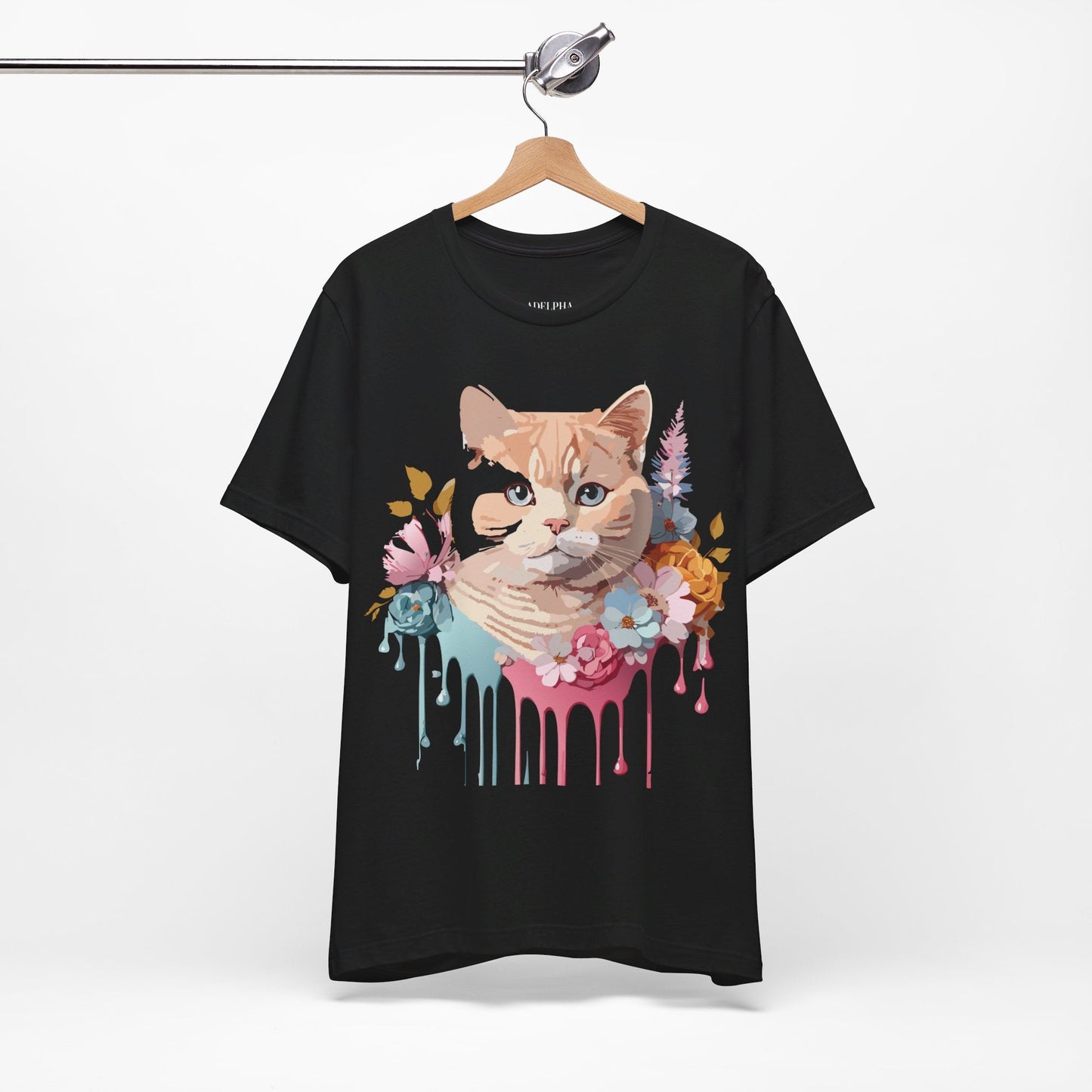 Adelpha Cat Graphic T Shirt Unisex Short Sleeve Art Design Tee Vintage Inspired