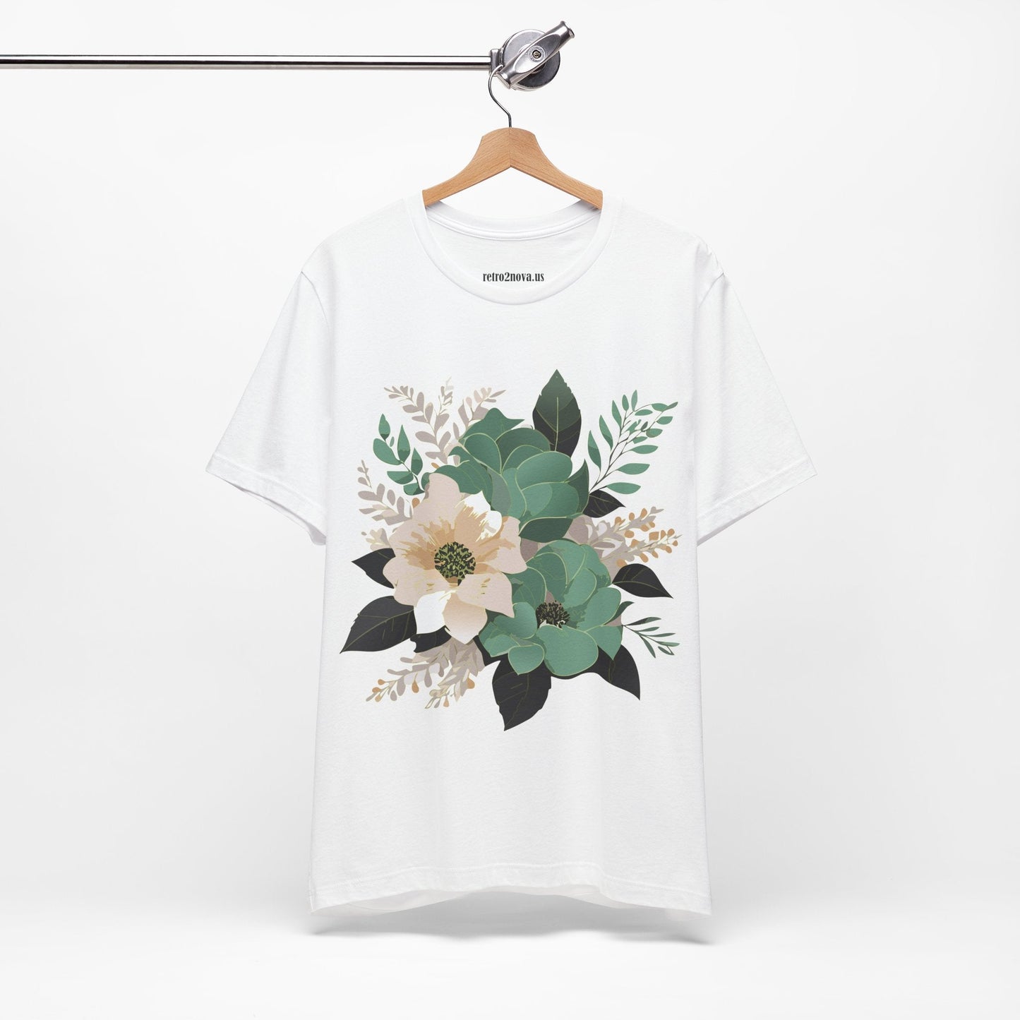 Flowers Shirt Floral Shirt Unisex Jersey Short Sleeve Tee From Flowers Collection Retro2Nova