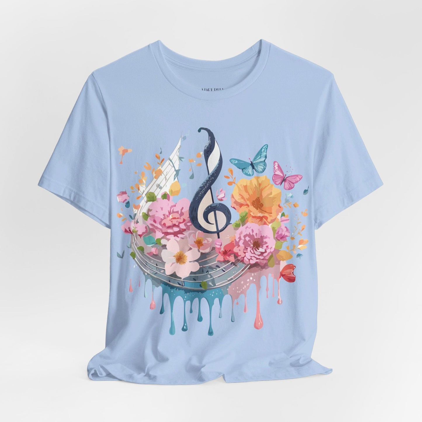 Adelpha Graphic T Shirt Unisex Jersey Short Sleeve Vintage Inspired Artwork Music Tee