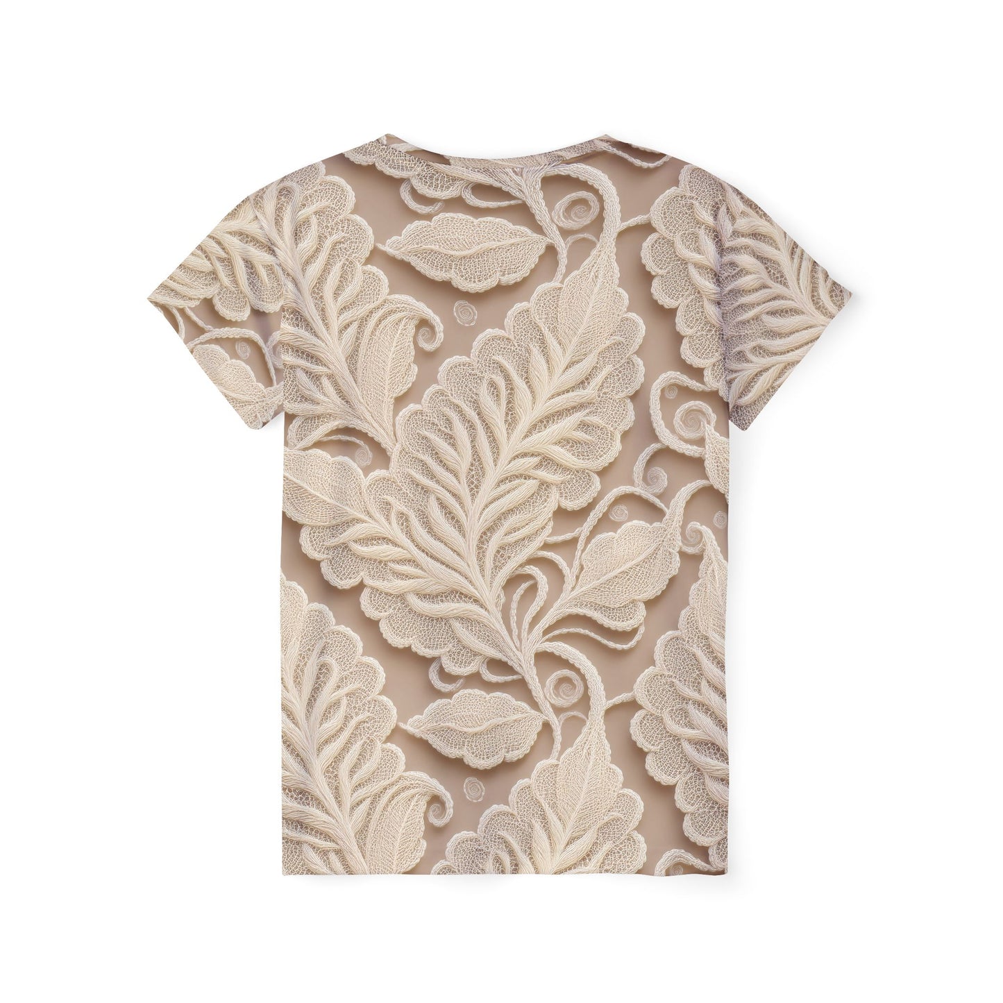 Lace Print Poly Shirt, Poly Shirt with Lace Print, Lace Shirt 73