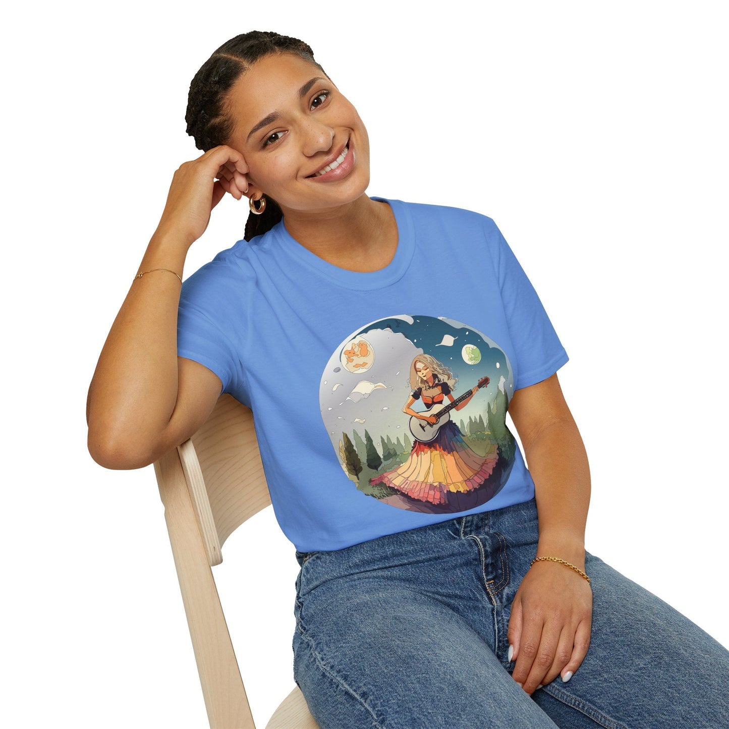 Womens Graphic T Shirts Art Design Tee Softstyle 64000 Ring Spun Cotton Comfort Everyday