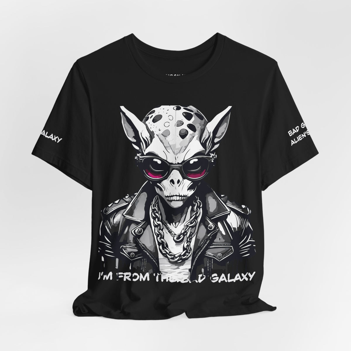Alien Graphic Unisex Cotton Bella+Canvas Tee with Art Design b49
