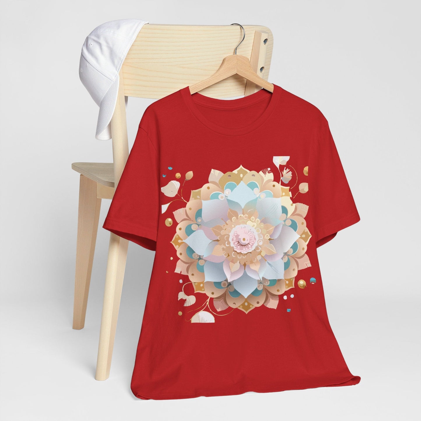 Mandala Graphic Tee Unisex Jersey Short Sleeve Featuring Vintage Inspired Adelpha Artwork