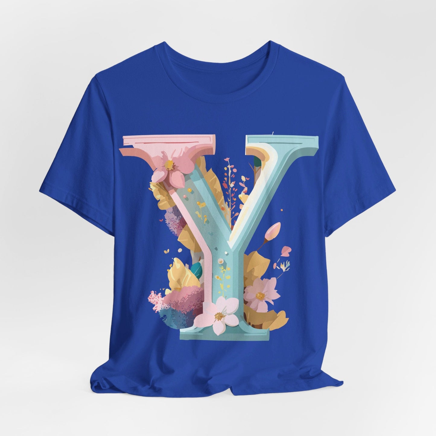 Letter Y Shirt Unisex Graphic Tee Vintage Inspired Artwork Adelpha Short Sleeve Design
