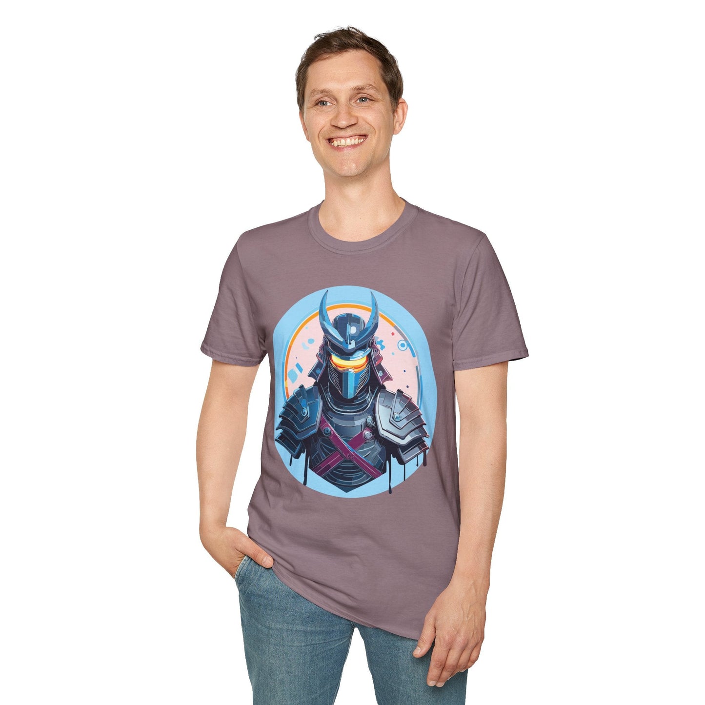 Samurai T Shirt Unisex Softstyle 64000 Tee Lightweight Comfortable 100 Percent Ring Spun Cotton