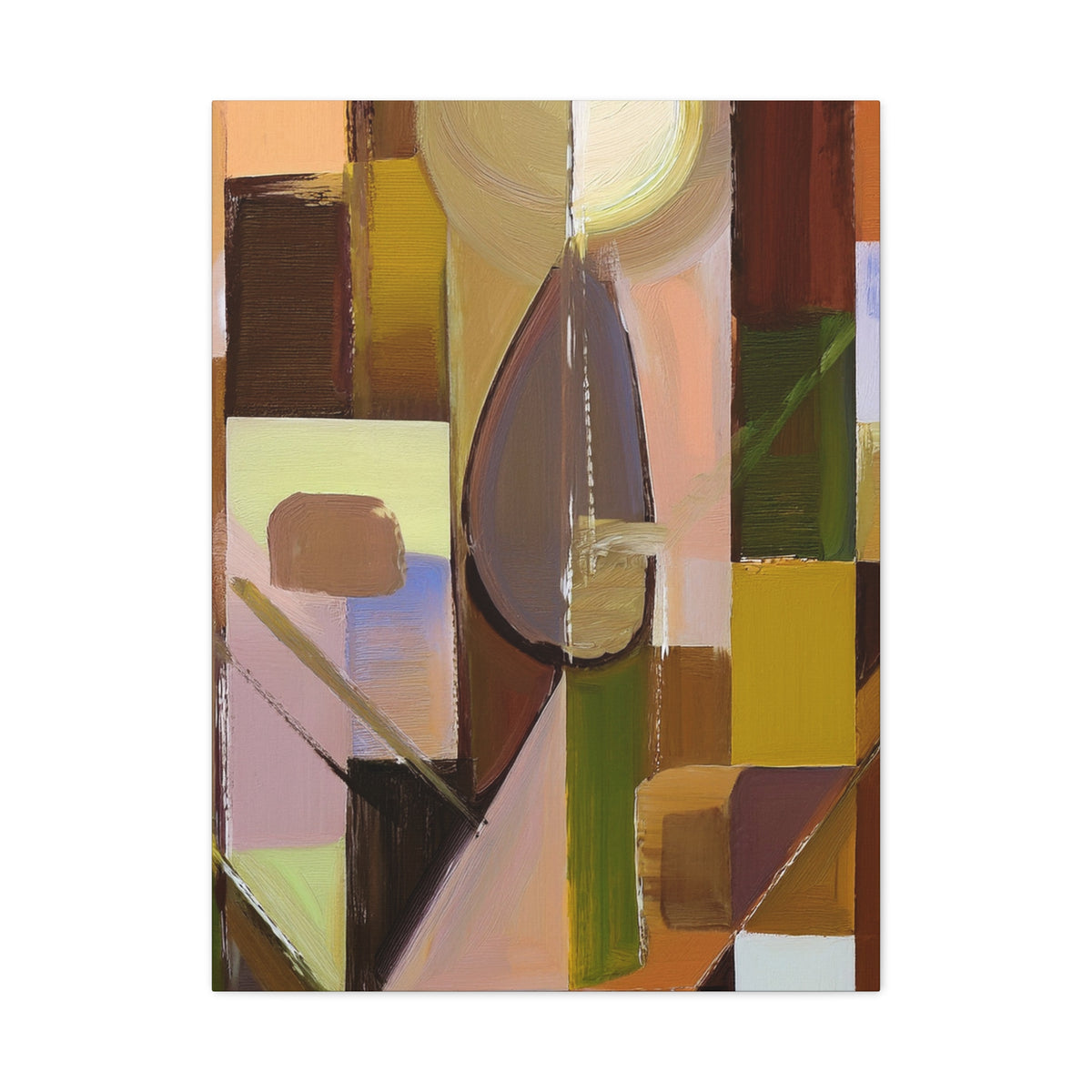 Abstract Geometric Painting Print Canvas 20x24,20x30,24x30 24x32,24x36,30x40 32x48,36x48,40x60 Pine-Wood Inner Frame ABS-55