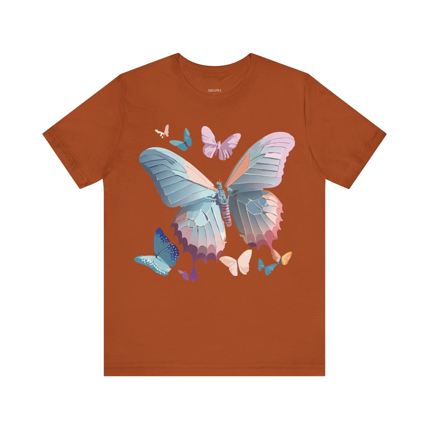 Adelpha Butterfly Graphic Tee Unisex Short Sleeve Vintage Art Design