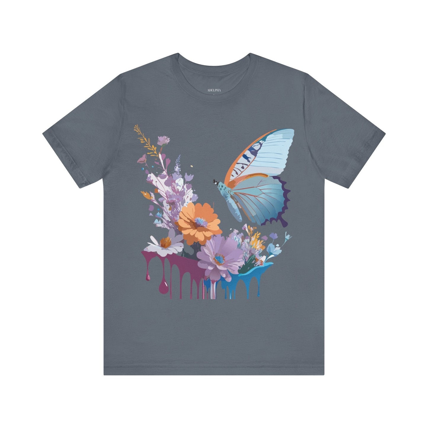 Butterfly Graphic Tee Unisex Jersey Short Sleeve Vintage Inspired Adelpha Art