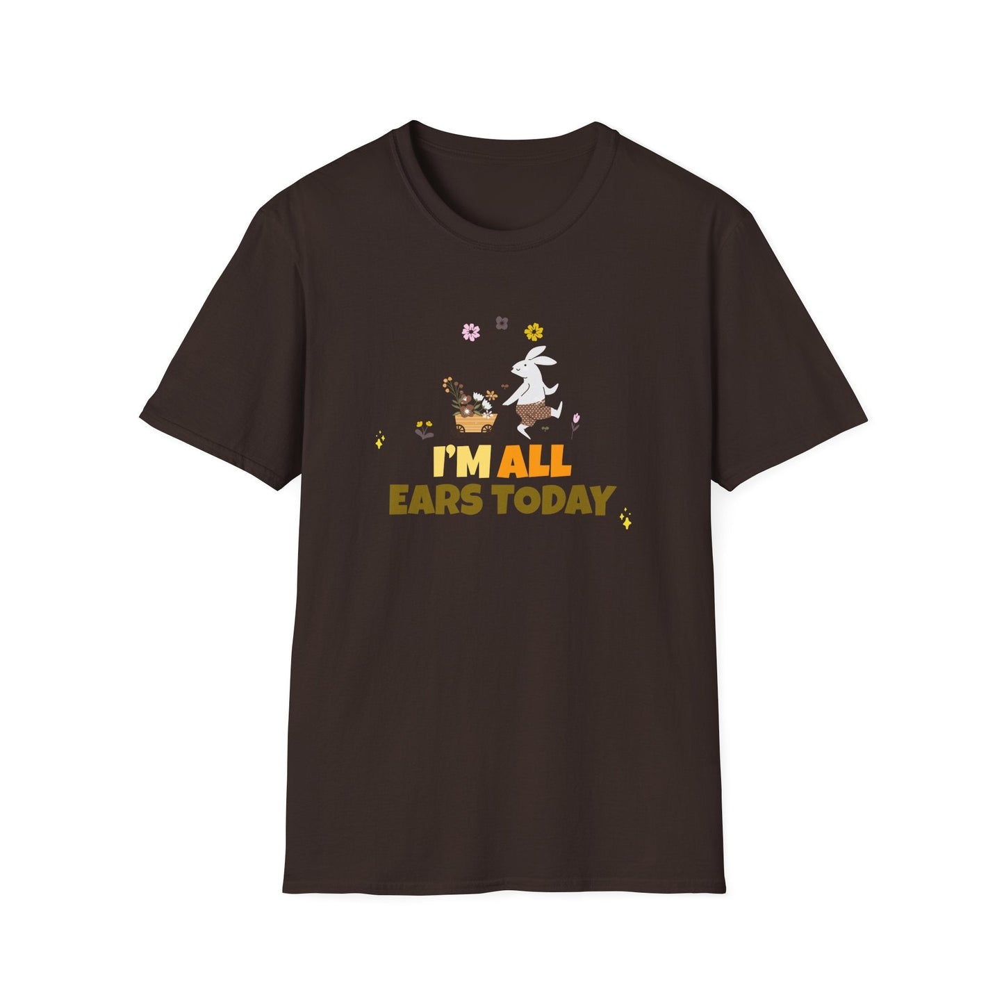 Easter Bunny T Shirt Unisex Gildan Softstyle Tee 100 Percent Ring Spun Cotton Easter Design