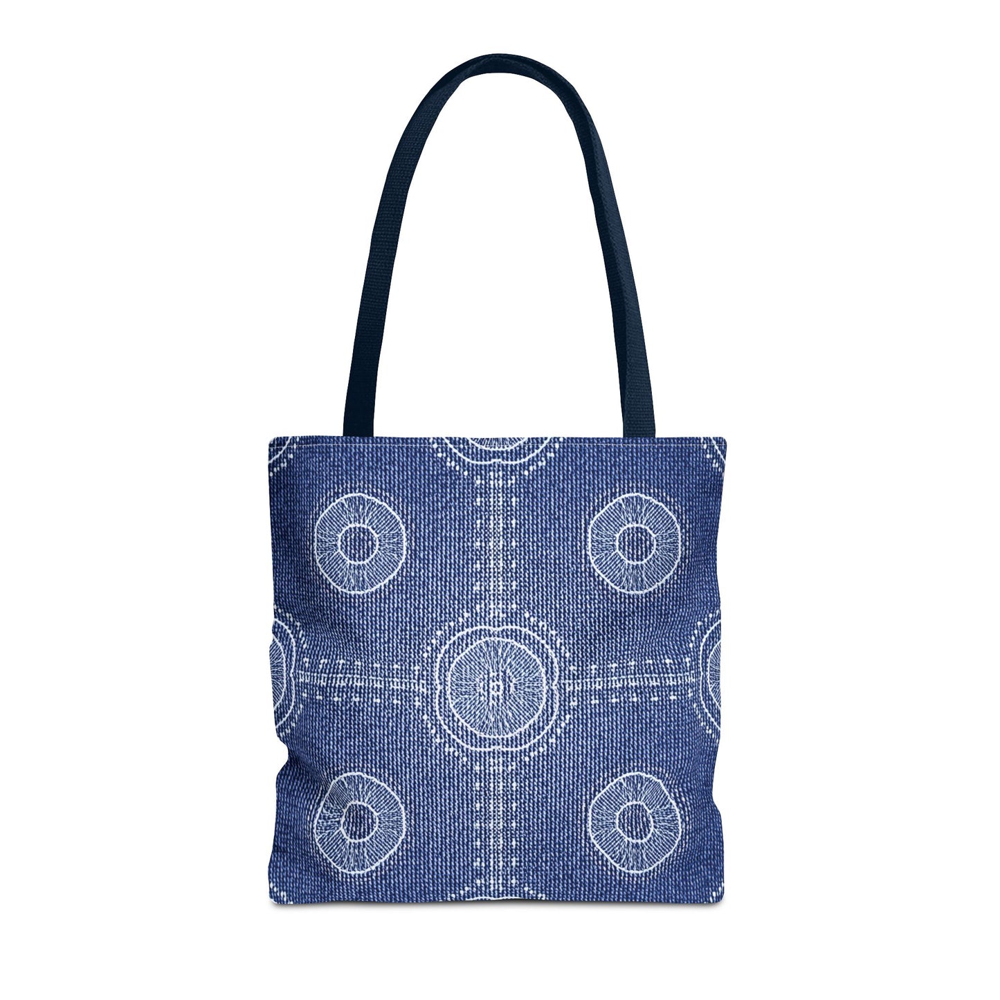 Denim Fabric Imitation Print Unisex Canvas Bag Poly Spun 3 Sizes Tote Bag 107