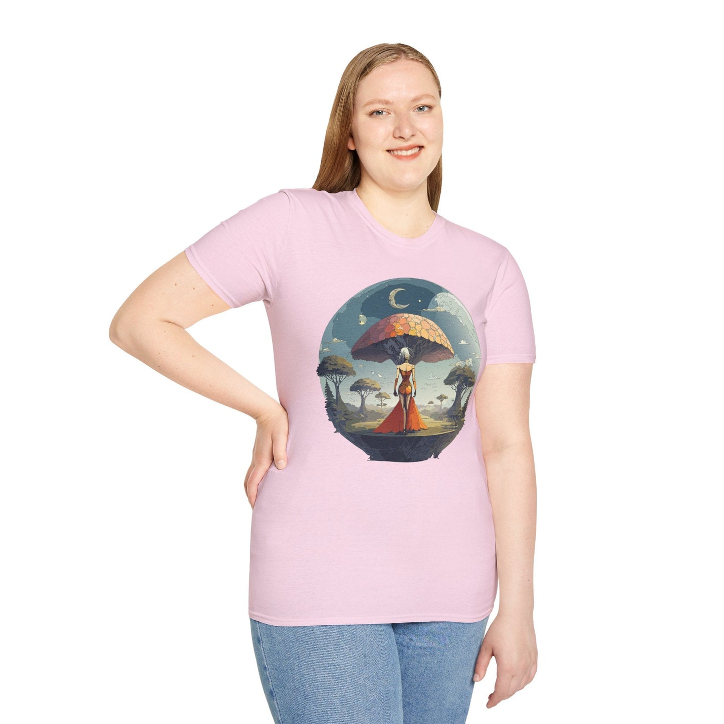 Womens Graphic T Shirts Art Design Shirt Softstyle Casual Tee 64000 Gildan Ring Spun Cotton