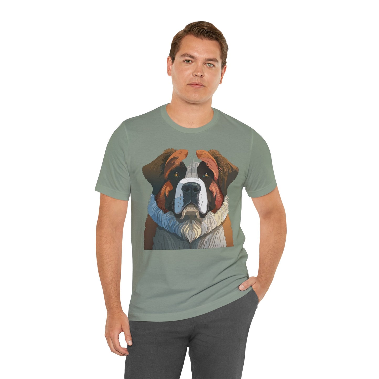 Unisex Animal Shirt Art Design Tee With Wild Animals Print Casual Comfort Wear Everyday Style