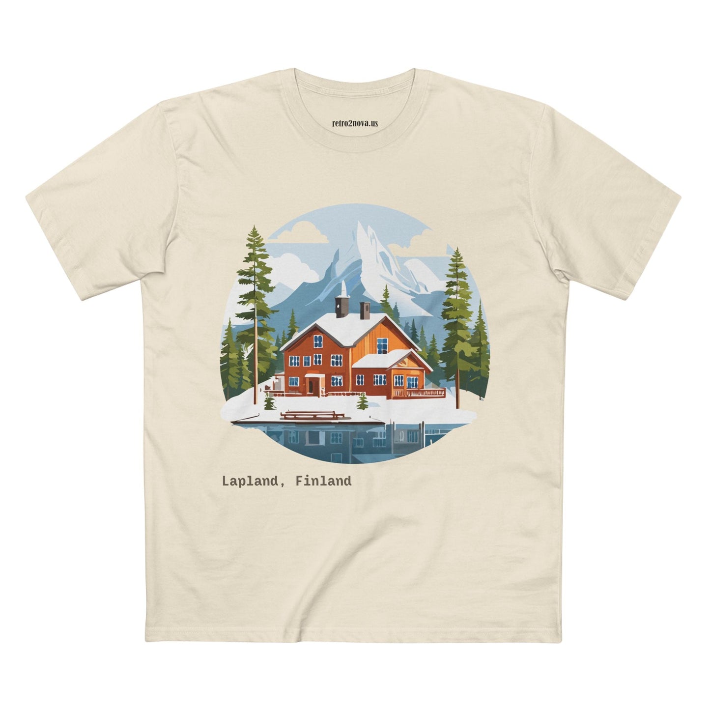 Lapland Travel Shirt TT 58 Unisex Premium Cotton Tee With Original Art Design From Retro2Nova