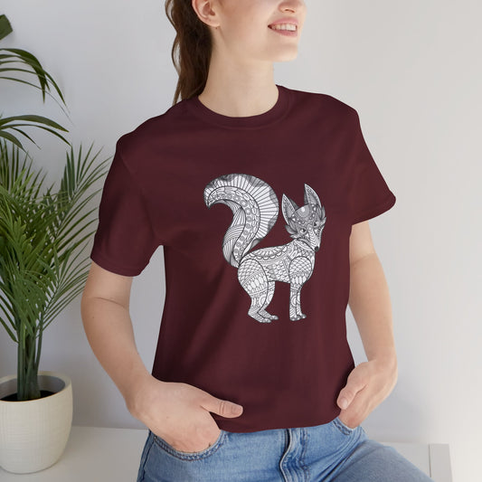 Unisex-T-Shirt mit Tier-Print 