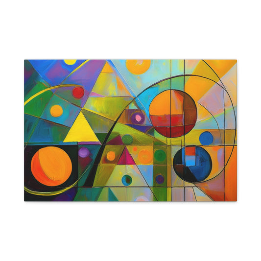 Abstract Oil Painting Print Canvas 24x16, 30x20, 36x24, 48x32, 60x40 Bright Latex Inks, Pine-Wood Inner Frame ABH-34