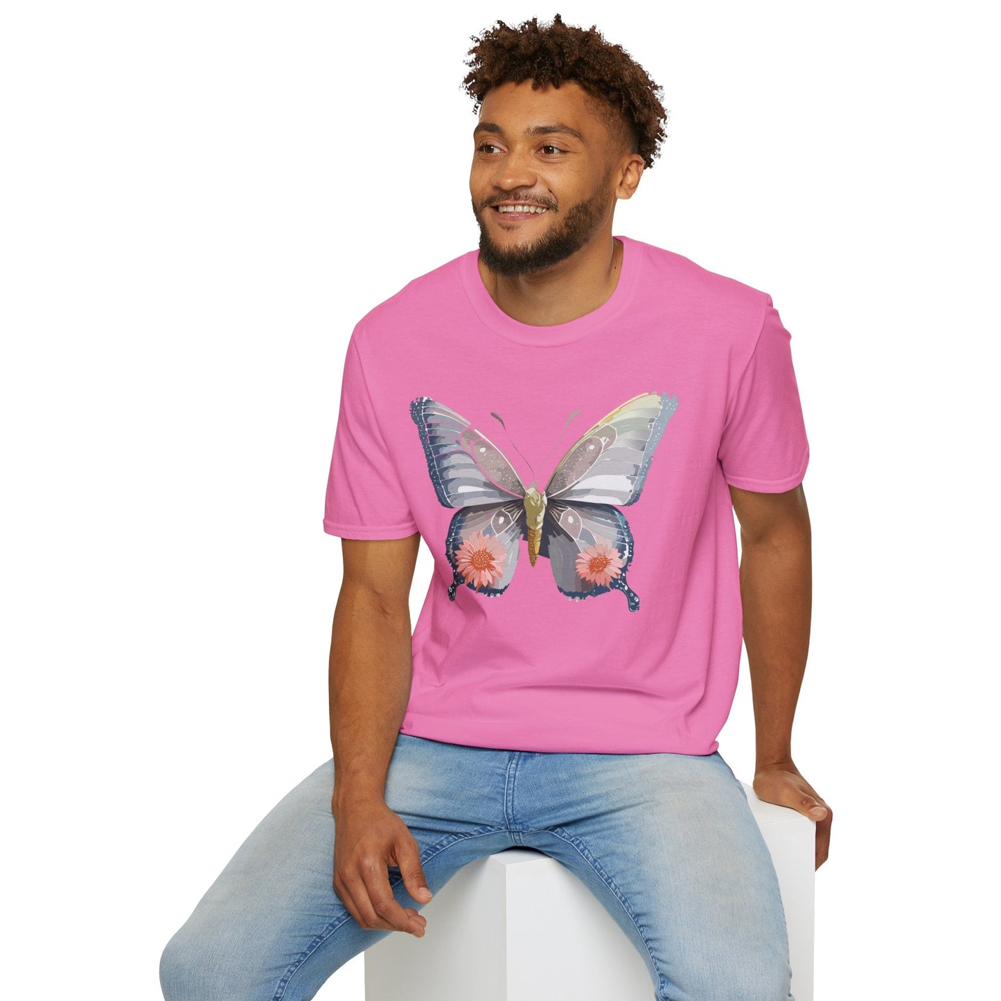 Butterfly Shirt Unisex T Shirt 100 Percent Ring Spun Cotton Softstyle Tee Monarch