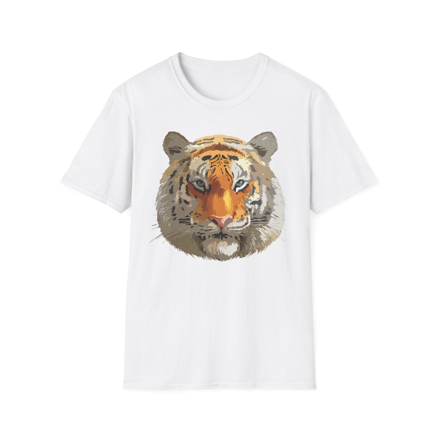 Unisex Tiger Shirt Animal Print Tee Gildan Softstyle Cotton Quality