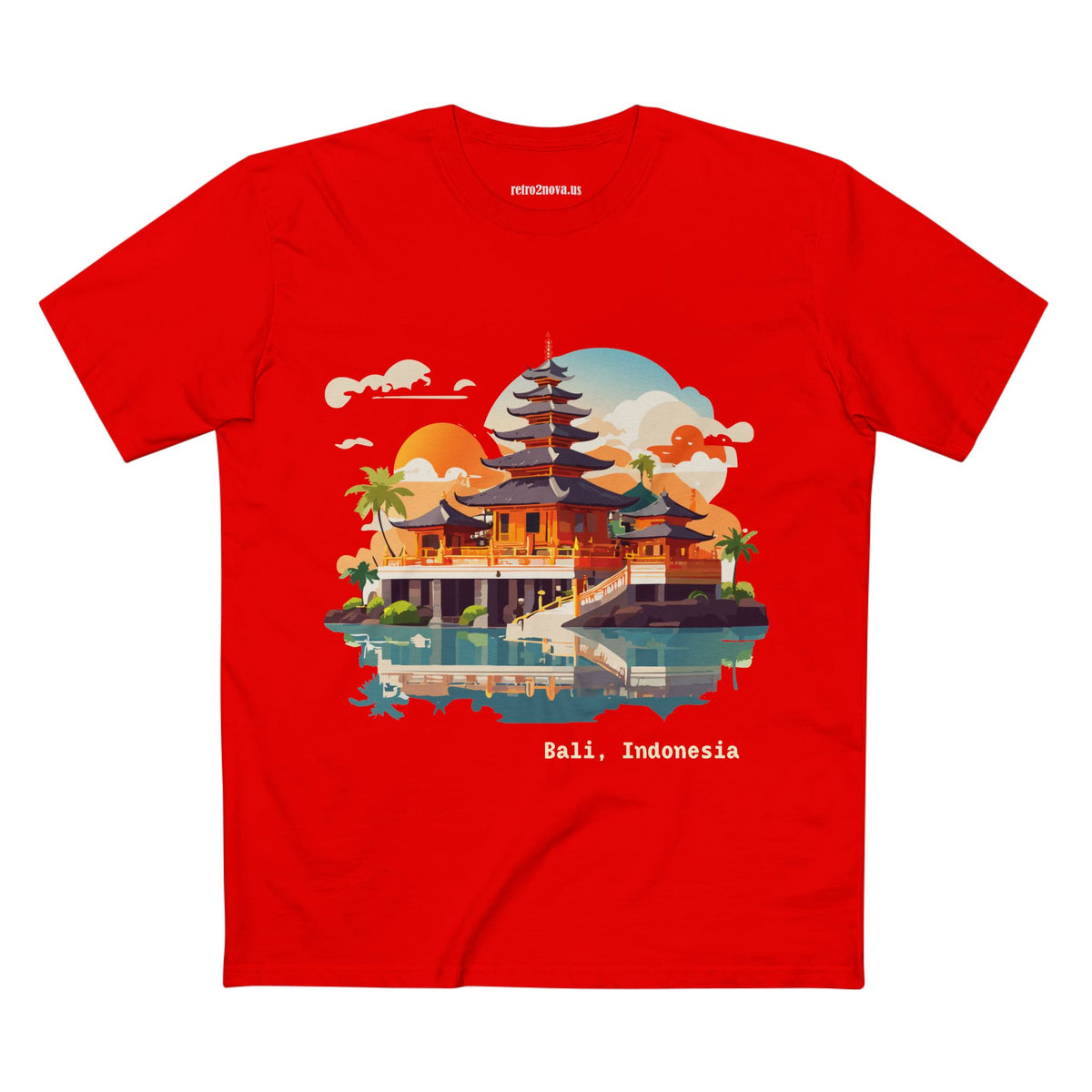 Bali Temple Illustration T-Shirt | Bali Indonesia Travel Tee