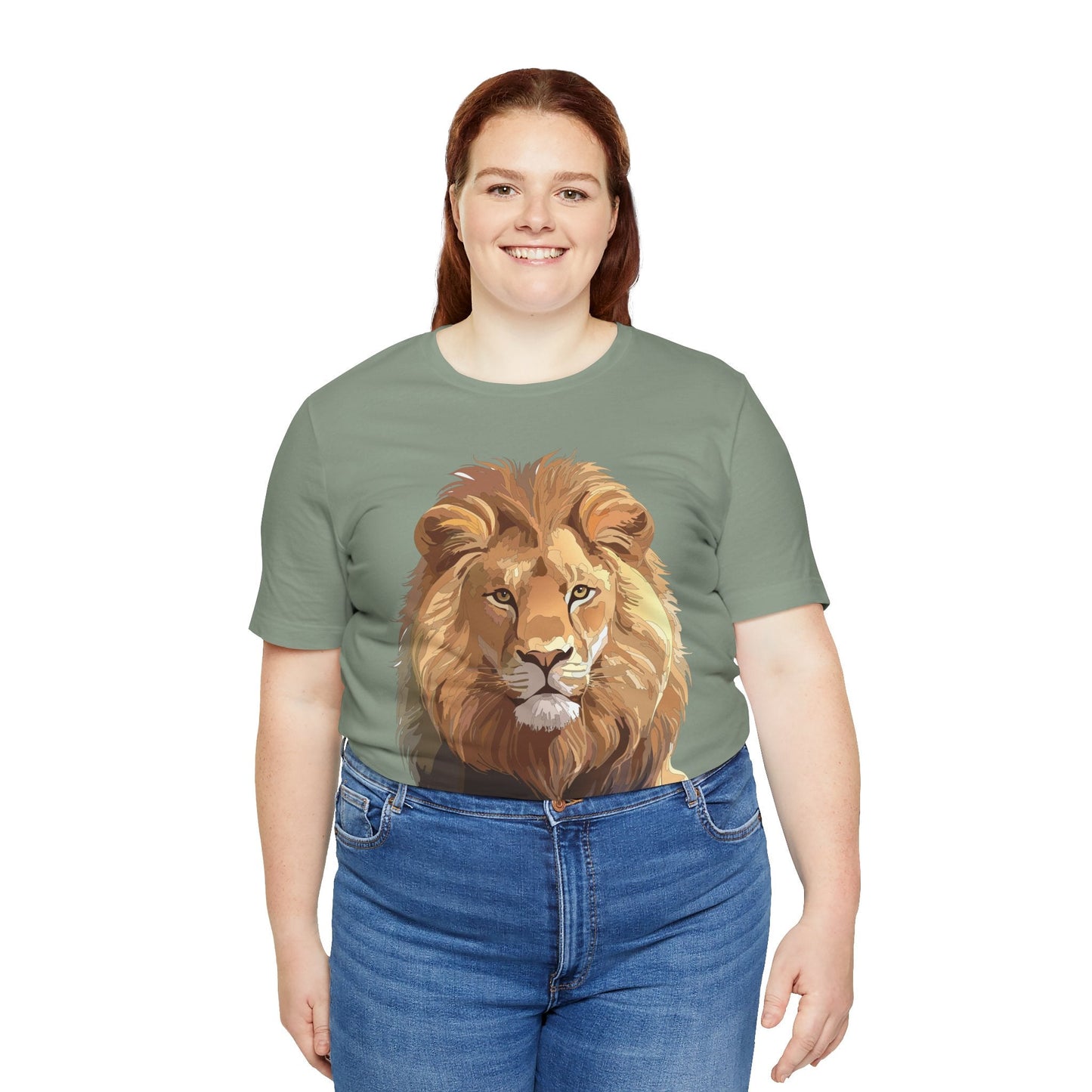 Unisex Animal Art Tee Shirt With Wild Animals Design Gildan 64000 Softstyle Cotton